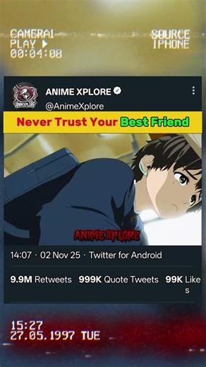 NEVER TRUST YOUR BEST FRIEND #helloworld #anime Anime # short