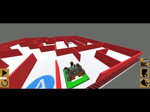 Virtual Robotics with VR VEX Tutorial 9 (Defining multiple functions in maze solving): 8th Challenge