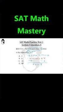 SAT Math - Section 4 question 4