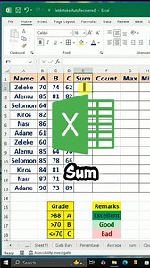 How to use the SUM function in Microsoft Excel