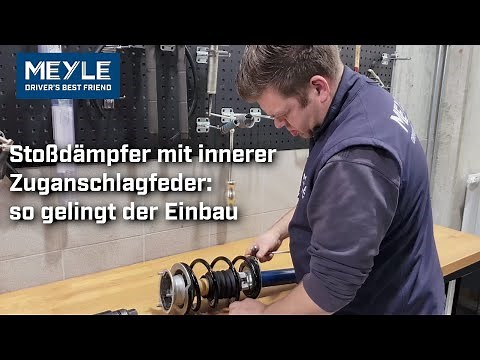 Stoßdämpfer mit innerer Zuganschlagfeder: so gelingt der Einbau