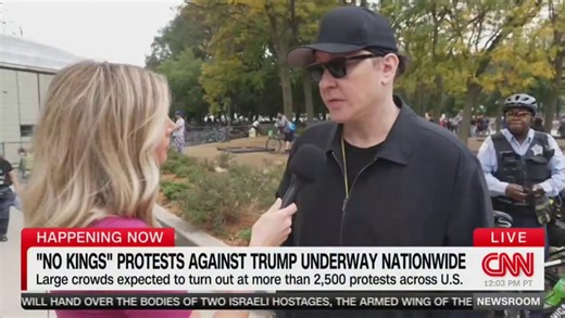 'Go to Hell!' Actor John Cusack Rips Trump in CNN Interview at No Kings Rally