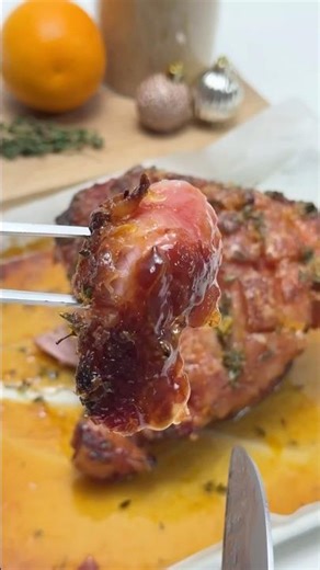 Orange and thyme glazed gammon