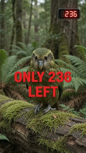 The World's Fattest Parrot Cannot Fly