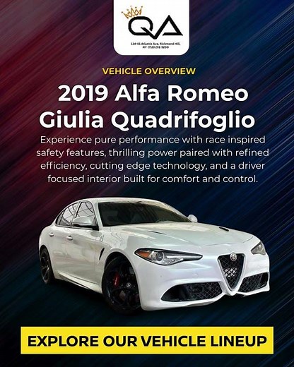 Check out this stunning 2019 Alfa Romeo Giulia Quadrifoglio!