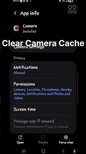 Android Camera Black Screen? Clear Cache (Safe 15s Fix)