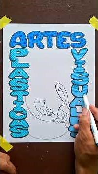 Carátula de Artes Plásticas y Visuales #carátulas #portadas #drawing #art #artes #tutorial