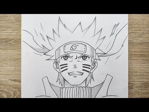 Comment dessiner Naruto Mode Ermite Rikudo || Dessiner un anime crayon facile