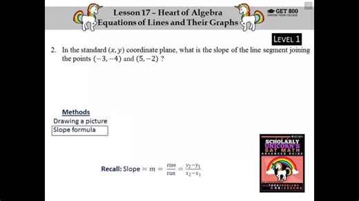 SAT Math - Scholarly Unicorn - Lesson 17, Question 2 | Steve W.