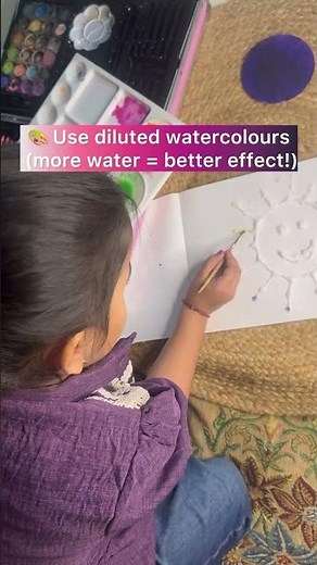 30 Days Easy Toddler Activities – Day 3 | Salt Painting Sunshine Activity ☀️🎨 #kidsactivitiesblog