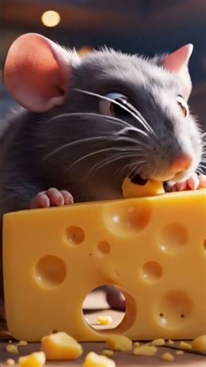 little mouse eat cheese