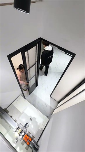 Achieve the perfect bathroom design with just one door! #homedecor #decoration #house #doors #design