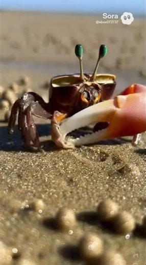 Cinematic Fiddler Crab Making Sand Balls | Ultra-Realistic Macro Wildlife Clip