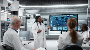 Laboratory Manager Presenting Innovative Drug Development Findings