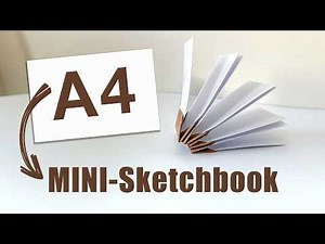 How to Make a Sketchbook Easily: Turn One A4 Paper into a Drawing Notebook – No Glue, No Sewing!