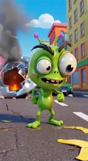 Alien’s first 5 seconds on Earth went WRONG 😂🛸 #alien