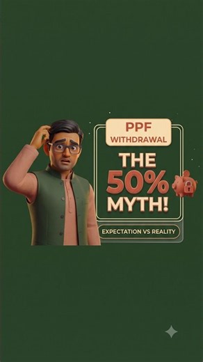 PPF 50% Withdrawal Rule Explained 💡 📉 #Shorts #PPF