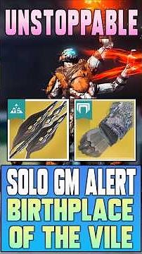 Destiny 2 Prisamtic Warlock Winter's Guile Build! Solo GM Alert Birthplace of the Vile.