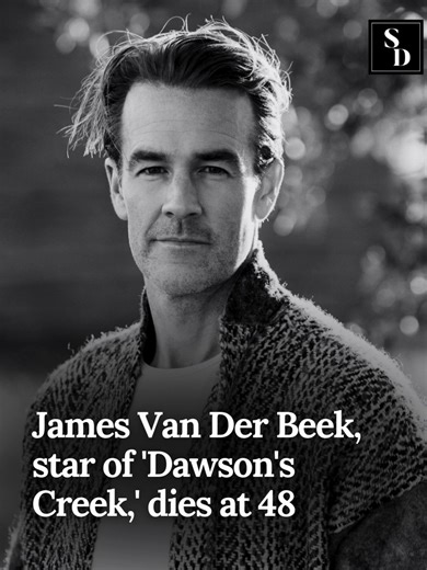 US actor James Van Der Beek, the star of the American TV series