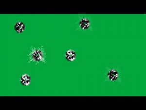 Bullet Hit Green Screen 4K | Realistic Gunshot Impact VFX with Sound