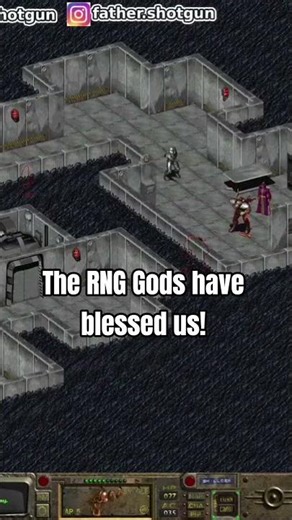 One Shotting The Lou with the Alien Blaster! #gaming #fallout #classicfallout #rpg #fallout1