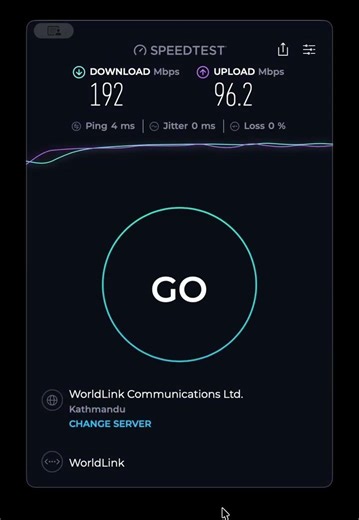 WorldLink 200Mbps on Ethernet 🚀 Still 5Mbps Less