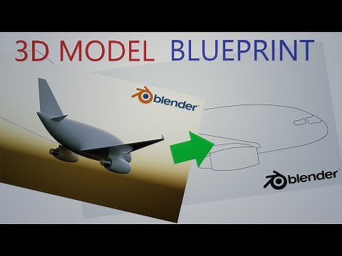 Make custom BLUEPRINTS | #blender tutorial