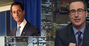 John Oliver slams Anthony Weiner for putting America in danger of a Donald Trump presidency