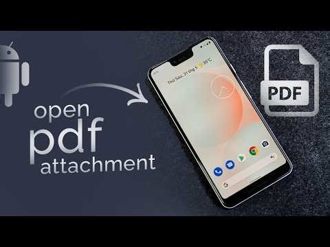 How to Open PDF Email Attachment on Android (tutorial)