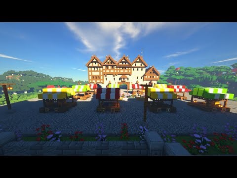 Medieval Fantasy World - Episode 8 - Town Square And Market - Timelapse