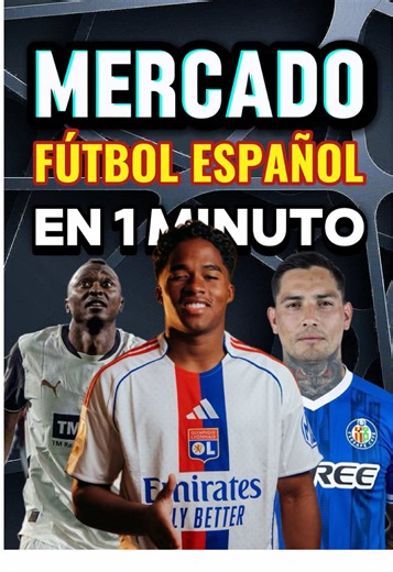 ¡EL MERCADO DEL FÚTBOL ESPAÑOL EN 1 MINUTO! -Antoniu Roca y Estanis Pedrola llegarán a la UD Las Palmas. -Con esta salida el Espanyol hace hueco para incorporar a Raul Moro cedido. -El Olympique Lyon ya es el nuevo equipo de Endrick. -Robin Van Duiven se convierte en el objetivo del Valladolid para reforzar la delantera. -Ahora sí, parece que Sadiq firmará con el Valencia. -Varios equipos de Segunda se interesan por Aidoo, libre tras rescindir con el Celta. El mejor colocado parece el Zaragoza. 