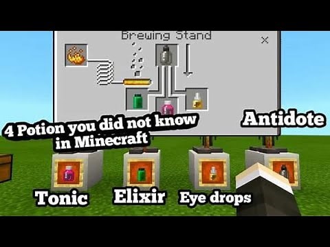 How to make antidote, elixir, tonic & eyedrops in Minecraft education edition