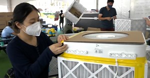 Homemade air purifiers help protect against COVID
