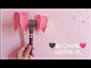How to make BLΛƆKPIИK lightstick at home | Blackpink DIY