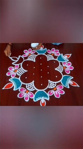 simple Friday rangoli.... aadivelli special rangoli...