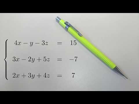 Resolvendo um Sistema 3x3 via ESCALONAMENTO ( Gauss Jordan ) - GAAL S01E02