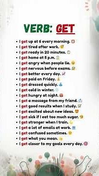 Learn GET Fast! 🚀 20 Everyday English Examples