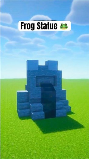Minecraft Frog Statue Build!