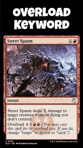 Tutoring Time Short: How The MTG Keyword "Overload" Works #mtg #cardgame #knowledge