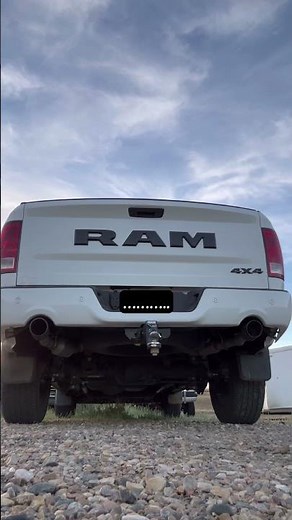 Ram 1500 5.7L Hemi muffler delete warm revs