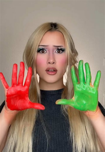 What color are red and green? ＃キッズ #colormixing #rhthmgame #cartoon #どこでもジャンボリ