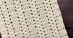 Easiest Crochet Table Runner Pattern With V Stitch