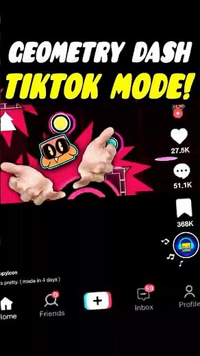 Geometry Dash But TikTok Mode! #geometrydash