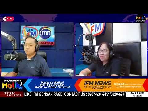 Live 91.9 iFM News Gensan