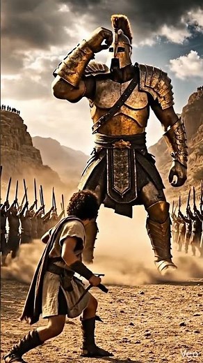 David y Goliat: la historia del joven que derrotó a un gigante #biblia #fe #davidygoliat