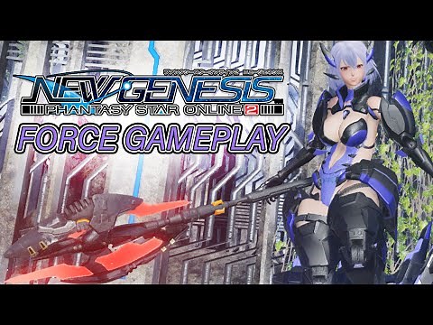 New Genesis PSO2 Force Gameplay Most Chill Class