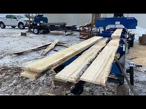 Range Road 5036 sawmill setup and first cut