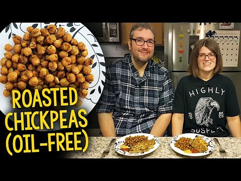 Recipe: Simple Roasted Chickpeas (Oil-Free, Vegan)