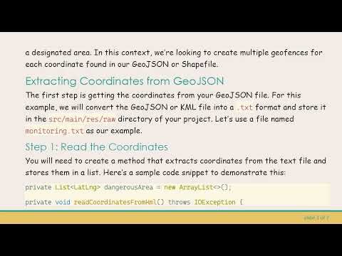 Creating Geofences from Multiple Points Using GeoJSON in Android