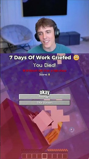 This Ruined Everything #minecraft #griefing #moment